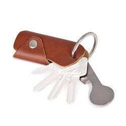 DONBOLSO® Colt I Schlüsseletui aus Leder für 1-6 Schlüssel für Damen und Herren (Nappa Cognac) von DONBOLSO