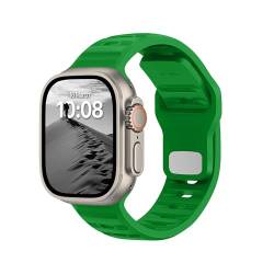 DONEGANI UC1 Armband Kompatibel mit Apple Watch Band Sport Series Ultra 9 8 7 6 5 4 3 2 1 SE 49mm 45mm 44mm 42mm 41mm 40mm 38mm Damen Herren Silikon Strap in farbe Grüne Weihnachten von DONEGANI