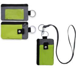 DONGGANGAJI Kompakte wasserdichte RFID-blockierende Ledergeldbörse mit Schlüsselanhänger – sichere Mini-Geldbörse für Damen und Herren, Grün und Armeegrün von DONGGANGAJI