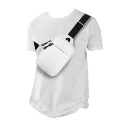 DONGKER Brusttasche Herren, Leichte Sling Chest Crossbody Bag, Wasserdicht Schulter Backpack Umhängetasche Schultertasche Crossbag für Heren/Damen Reise, Wandern, Radfahren, Laufen von DONGKER