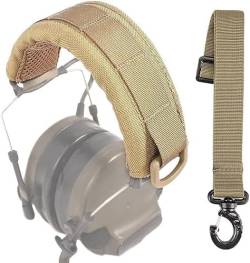 DONGKER Tactical Headset Cover, Kopfband Kopfbügel-Abdeckung, Headband Advanced Modular Headset Cover Fit for All General Tactical Earmuffs von DONGKER