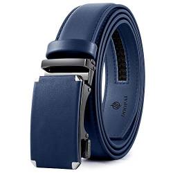 DOOPAI Herren Gürtel Ratsche Automatik Gürtel für Männer Blau 125cm von DOOPAI