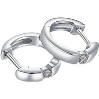 DOOSTI Paar Creolen Schmuck Silber 925 Ohrschmuck Ohrringe, mit Zirkonia (synth) von DOOSTI