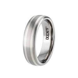 DOOSTI Trauring/Ehering/Partnerring Silver Way Titan mit 925/- Silbereinlage - inkl. Gratis Gravur von DOOSTI