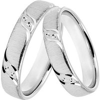 DOOSTI Trauring Schmuck Geschenk Silber 925 Trauring Ehering Partnerring LIEBE, mit Zirkonia (synth) von DOOSTI