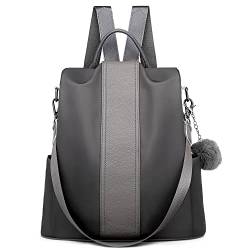 DORRISO Damen Rucksäcke Mode Süß Schultertaschen Schöner Rucksäcke Tourismus Beiläufig Reise Outdoor Anti Diebstahl Handtasche Damen Mädchen Rucksack Grau von DORRISO