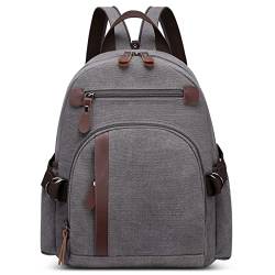 DORRISO Herren Rucksack Damen Tagesrucksäcke Mode Brusttasche Sling Bag Leinwand Schultertaschen Kuriertasche Männer Bergsteigen Casual Reise Schule Damen Rucksack Grau von DORRISO