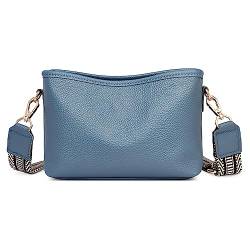 DORRISO Umhängetasche für Damen Reise Schultertasche Mode Handtasche Leicht Umhängetaschen Bequeme Täglich Casual Schultertasche Wasserdicht PU Damen Umhängetasche Blau von DORRISO