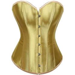 DOTBUY-SHOP Korsett Bauchweg Damen, 2023 Corsage Oberteil Vintage Korsage Vollbrust Corsage Top Wäsche Gothic Satin Shaper Bustier Corset Korsage von DOTBUY-SHOP