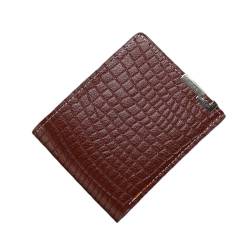 DOTBUY-SHOP Vintage Stil Herren Geldbörse Leder, Geldbeutel für Männer - Portemonnaie Bifold Geldbörse, 3 Fächer für Kreditkarten + 1 Fotofenster + 2 Geldscheinfächer (Braun) von DOTBUY-SHOP