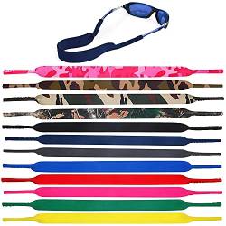 DOULEIN Brillenband,12 Stücke Neopren Brillenbänder Brillenkordel Sport Brillenschnur Glasses Strap Anti-Rutsch für Sportbrillen oder Sonnenbrillen von DOULEIN