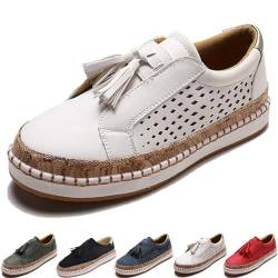 DPKSML Dotmalls-Schuhe, Dotmall-Schuhe, ultrabequeme, atmungsaktive Dotmalls-Sneaker, Bequeme orthopädische Libiyi-Sneaker für Damen (39,White) von DPKSML