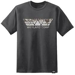 DPX-1 Prometheus Alien Movie T-Shirt Weyland Yutani (S-2XL) Dunkelgrau - Dunkelgrau, XXL von DPX-1