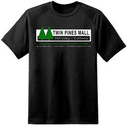 Herren Zurück Zukunft Doppel Pines Mall T-Shirt (S-3XL) Outatime Flux Capacitor - Schwarz, XXL von DPX-1