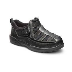 Dr. Comfort Edward X Herren-Wanderschuhe, doppelt tief, Leder und Netzstoff, dehnbar, Diabetiker-Schuhe für Herren, Schwarz, 12 X-Wide von DR. COMFORT