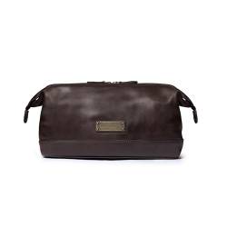 DRAKENSBERG Leder Kulturbeutel Damen und Herren 'Ruby' - Klassische Kulturtasche, elegant, edel, erweiterbar, nachhaltig, 5L - Kaffee-Braun, DR00355 von DRAKENSBERG