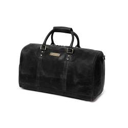 DRAKENSBERG Weekender 'John' - Elegante Leder Reisetasche für Damen und Herren, handgepäcktauglich, 40L - Schwarz, DR00440 von DRAKENSBERG