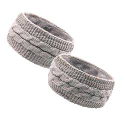 2 Stück Winter Stirnband Damen Strick Ohrenwärmer Haarband Haarreifen Joggen Geflochtener Haarband Strick Hair Herbst Breit Haarschmuck Cozy Weihnachts Kostüm Kopftuch Stirnband Kopftuch Haarreifen von DRALOFAO