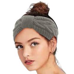 Winter Stirnband Damen Cozy Fleece Stirnband Herbst Accessoires Warm Kostüm Haarband Winter Strick Blumen Sport Haarschmuck Haarreif Stirnbänder, Stirnband Sport von DRALOFAO