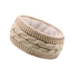 Winter Stirnband Damen Geflochtener Sport Stirnband Winter Merinowolle Strick Laufen Haarband Beauty Hair Kostüm Weihnachts Haarschmuck Kopftuch Haarreif, Stirnband Sport von DRALOFAO