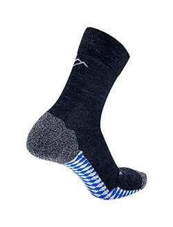 DRASSN Wandersocken, Outdoorsocken, Sportsocken, Radsocken - Damen & Herren - 1 Paar - hochwertige Trekking-Socke auch zum Spazieren, atmungsaktiv aus Merino Wolle - Nachhaltig (Bayern, 45-47) von DRASSN