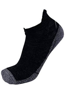 DRASSN kurze Merino Socken Herren und Damen Vohenstrauß, Sportsocken, Radsocken - 1 Paar - Premium Wandersocken Herren - kurze Merino Socken Damen und Herren (42-44, Grau) von DRASSN