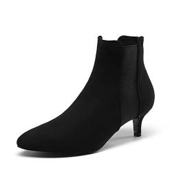 DREAM PAIRS Damen Stiefel mit Stiletto Spitze Schwarz SDAB2213W-E Größe 37 (EUR) von DREAM PAIRS