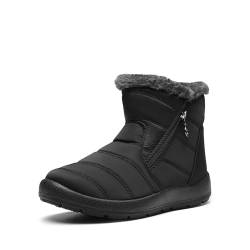 DREAM PAIRS Damen Winterstiefel Wasserdicht Warm gefütterte Schneestiefel Winterschuhe Winter Kurzschaft Stiefel Boots Schuhe SCHWARZ 38 (EUR) SDSB2303W-E von DREAM PAIRS