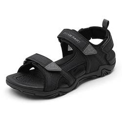 DREAM PAIRS Herren Sandalen Wandern Wasser Strand Sport Outdoor Sportliche Bogen Unterstützung Sommer Sandalen,Size 39.5,SCHWARZ,SDSA228M von DREAM PAIRS