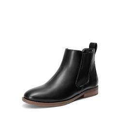 DREAM PAIRS Stiefeletten Damen Chelsea Boots Damen Ankle Chelsea Boots SCHWARZ 36 (EUR) DAB213-E von DREAM PAIRS