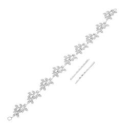 DRESSOOS 1 Satz Braut-diamant-stirnband Stirnbänder Mit Brautkopfschmuck Für Die Hochzeit Juwelenbesetztes Stirnband Braut Haarreifen Stirnband Aus Kristall Anmut Frau Zubehör Legierung von DRESSOOS