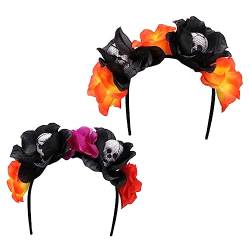 DRESSOOS 2st Party-stirnband Kopfbedeckung Halloween-kopfschmuck Mexikanische Kostüme Für Frauen Halloween-haarreifen Mexikanisches Kleid Diadem Plastik Zubehör Europäisch Und Amerikanisch von DRESSOOS
