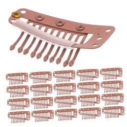 DRESSOOS 30St Perückenclip Pin-Set zur Perückenherstellung Perückenkappenzubehör Clip zur Perückenherstellung Verlängerungsclips Metall Baskenmützen verlängern Suite Kopfbedeckung von DRESSOOS