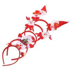 DRESSOOS 9Er-Pack Weihnachtsmütze-Stirnband Krippenschmuck für Kinder Weihnachtsstirnband christmas haarreif christmas headband weihnachtsgeschenke Haargummi Weihnachts-Haarschmuck Cosplay von DRESSOOS