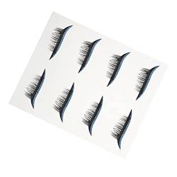 DRESSOOS Glitzer-Lidschatten 4 Paare Falsche Wimpern Augen Make-up Aufkleber Katze Eyeliner Aufkleber Glitzernde Wimpern Farbiger Eyeliner-stift Eyeliner- Plastik Werkzeug Mann Wasserdicht von DRESSOOS