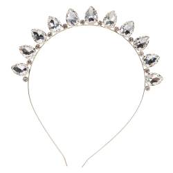 DRESSOOS Kristall Stirnband Haarband Kopfschmuck der Braut haar zubehör haarschmuck Haarklammer Haarbänder Party-Stirnband Stirnbänder für Erwachsene für Frauen Glas Haarnadel Perlen Kleine von DRESSOOS