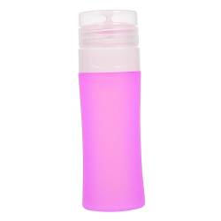 DRESSOOS Reiseflasche Zylindrische Abfüllung Lotionhalter Kosmetiktasche Violett Haushalt Pp Reisen Make-up-Behälter von DRESSOOS