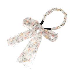 DRESSOOS Stirnband Haarbänder haarband wedding hair accessories hairwrap kopfhoerer haar bänder haarschmuck Frauen liefert Kopfschmuck Krawatte Kopfbedeckung schmücken Fräulein Chiffon von DRESSOOS