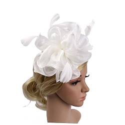 DRESSOOS haarschmuck für damen haarzubehör für damen Vintage Haarband aus Schleier Faszinator stylische stirnbänder für damen Fascinator-Hüte für Haar Accessoires Stirnband von DRESSOOS