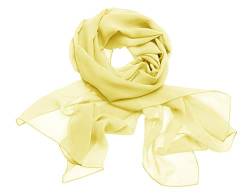 Dresstells Chiffon Schal Stola für Abendkleider in Verschiedenen Farben Yellow 200cmX75cm/ Large von DRESSTELLS