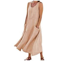 DRILEND Abendkleider Lang Mit Ärmel,Strickkleid Schwarz Schulterfreies Kleid Kleider Knielang Kleider Mama Tochter Outfit Lange Kleider Damen Cordkleid Kleider Damen Elegante Kleider（Rosa-f，5XL） von DRILEND