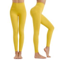 Frauen Leggings Nahtlose Hüfte Heben hohe Taille solide Farbe Element Yoga Leggings von DRILEND