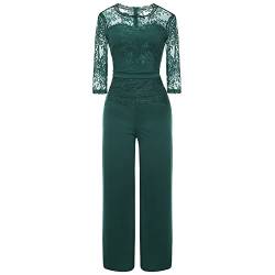 Hosen Damen Herbst,Eleganten Jumpsuit Jumpsuite Festlich Hosen Damen Stoff Hip Hop Hosen Damen Hosen Damen Stretch Hosen Damen Übergrößen Frauen Hosen Jeans Pants Hosen Original(Grün,XXL) von DRILEND