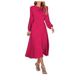 Party Kleider,Langes Abendkleid Abendkleid Lang Größen Abendkleid Bauchfrei Schlichte Abendkleider Damen Abendkleider Herbst Abendkleider Grosse Grössen Misstress Abendkleid(Leuchtend Rosa-a,L) von DRILEND