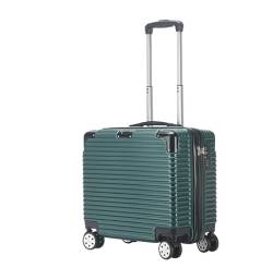 DRMEE Reisekoffer 16-Zoll-Boarding-Koffer, Handgepäck, Kleine Tragbare Koffer Mit Rollen Suitcase Rollkoffer (Color : Grün, Size : 16inch) von DRMEE