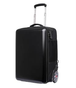 DRMEE Reisekoffer 2-in-1-Schulter-Trolley-Rucksack, Großes Fassungsvermögen, Hartschalen-Trolley-Koffer Für Geschäftsreisen Suitcase Rollkoffer (Color : A, Size : 22in) von DRMEE