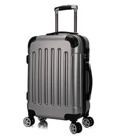 DRMEE Reisekoffer 20-Zoll-Hartschalenkoffer Für Geschäftsreisen, Tragbare Koffer Mit Rädern Und Doppeltem Reißverschluss Suitcase Rollkoffer (Color : G, Size : 20inch) von DRMEE