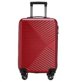 DRMEE Reisekoffer 20-Zoll-Reisegepäck Mit Festem Rad Und Kratzfestem Handgepäck Suitcase Rollkoffer (Color : A, Size : 20in) von DRMEE