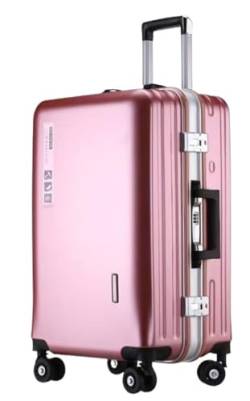 DRMEE Reisekoffer Aluminium-Handgepäck-Trolley-Koffer, USB-Lademodell, Hartschalengepäck Suitcase Rollkoffer (Color : B, Size : 22in) von DRMEE
