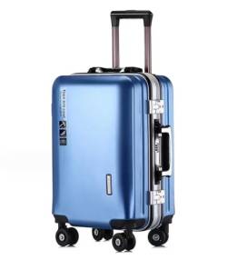 DRMEE Reisekoffer Aluminiumrahmen-Gepäck, USB-Aufladung, Mehrschichtiger Verbundwerkstoff, Verschleißfest Und Kratzfest Suitcase Rollkoffer (Color : B, Size : 22in) von DRMEE